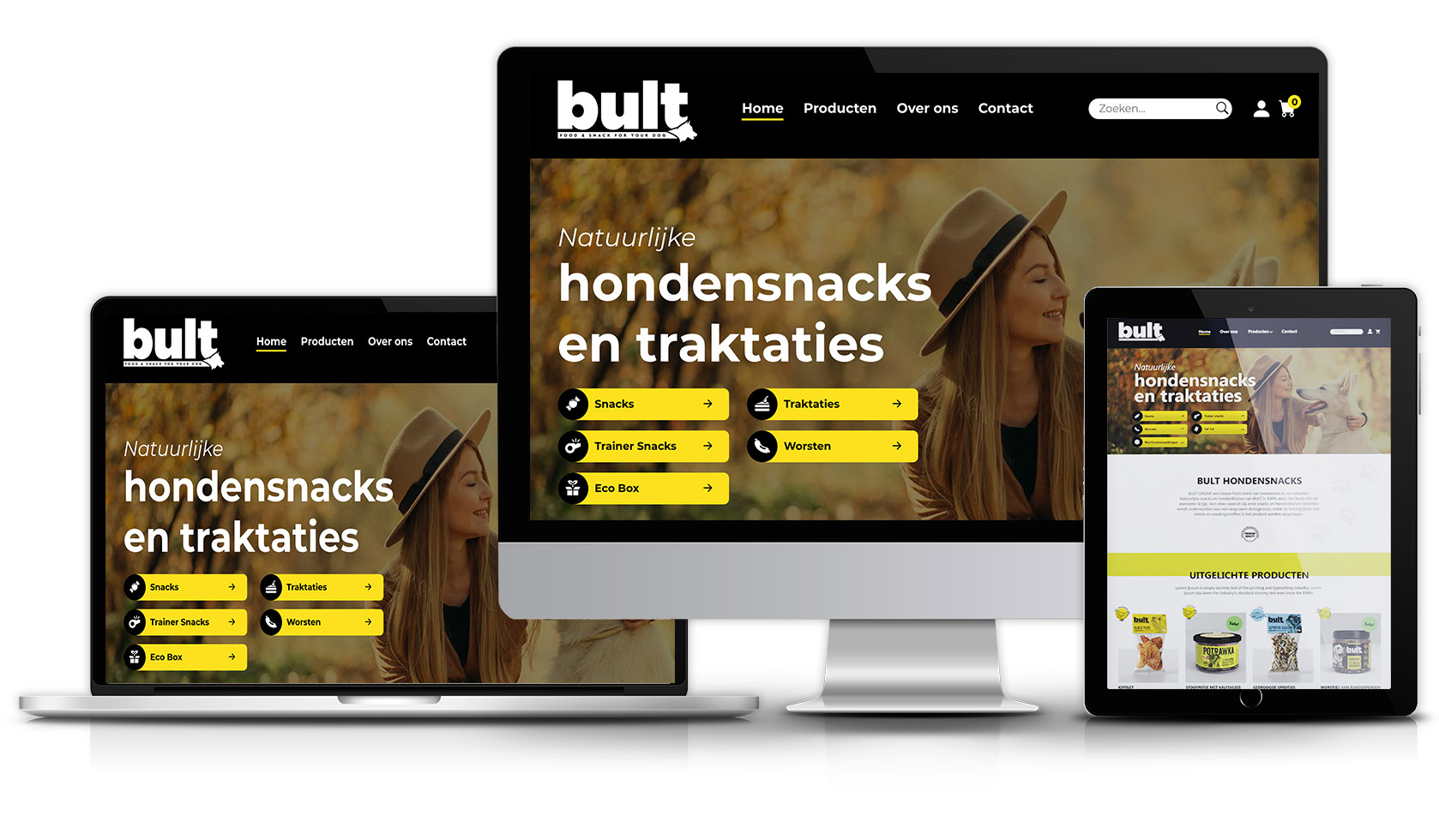 Bult Pets webshop ontwerp Laarbeek